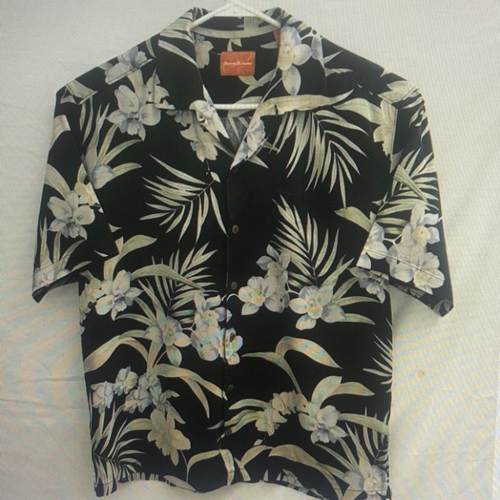Men's Black Floral Shirt